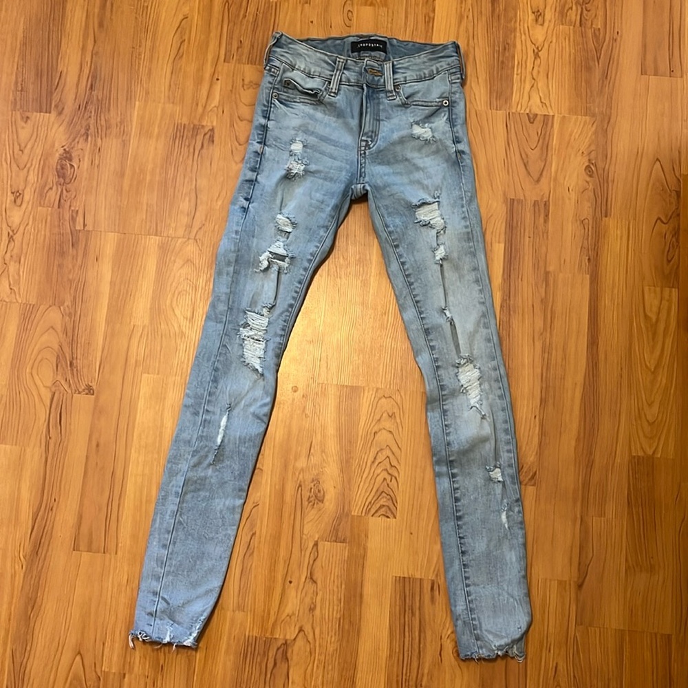 Aeropostale low rise jeggings, size 0 reg.
